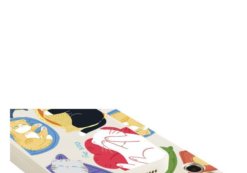 Sleeping Cat Print Phone Case