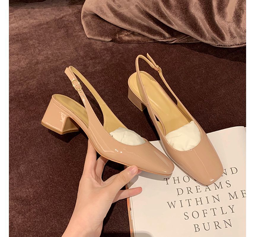 Wholesale Sample Block Heel Slingback Sandals