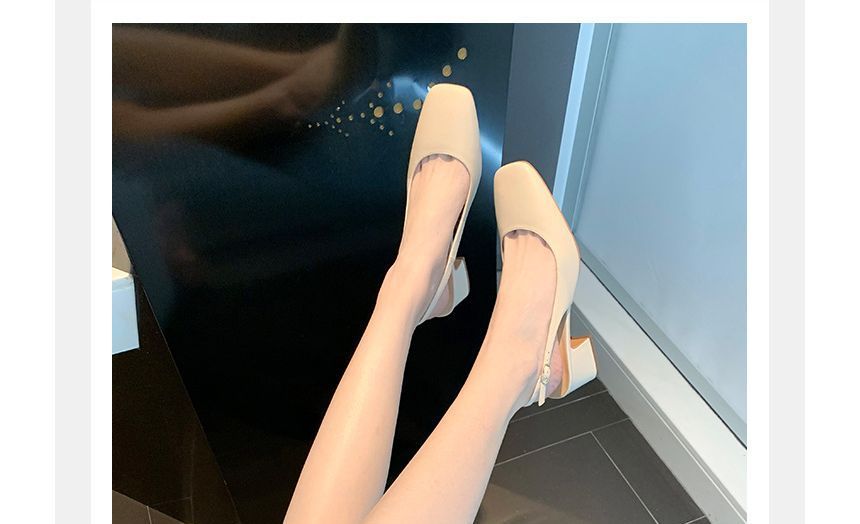 Wholesale Sample Block Heel Slingback Sandals