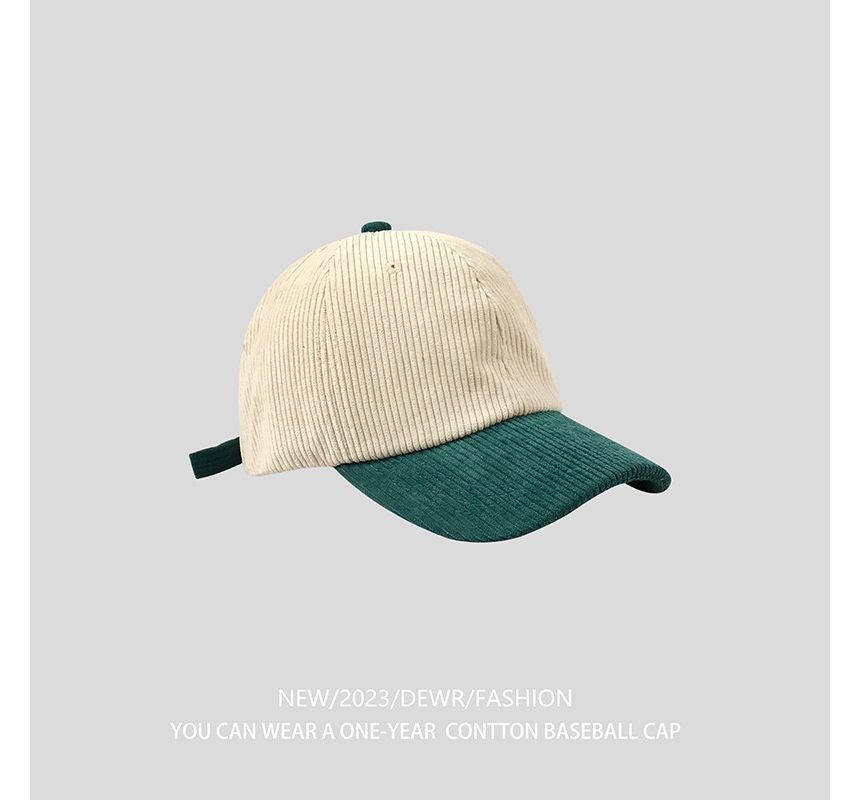 Corduroy Tone Two Baseball Cap