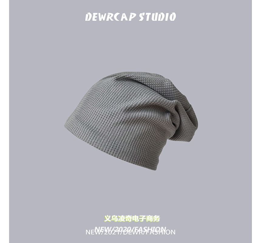 Plain Knit Beanie Slouchy