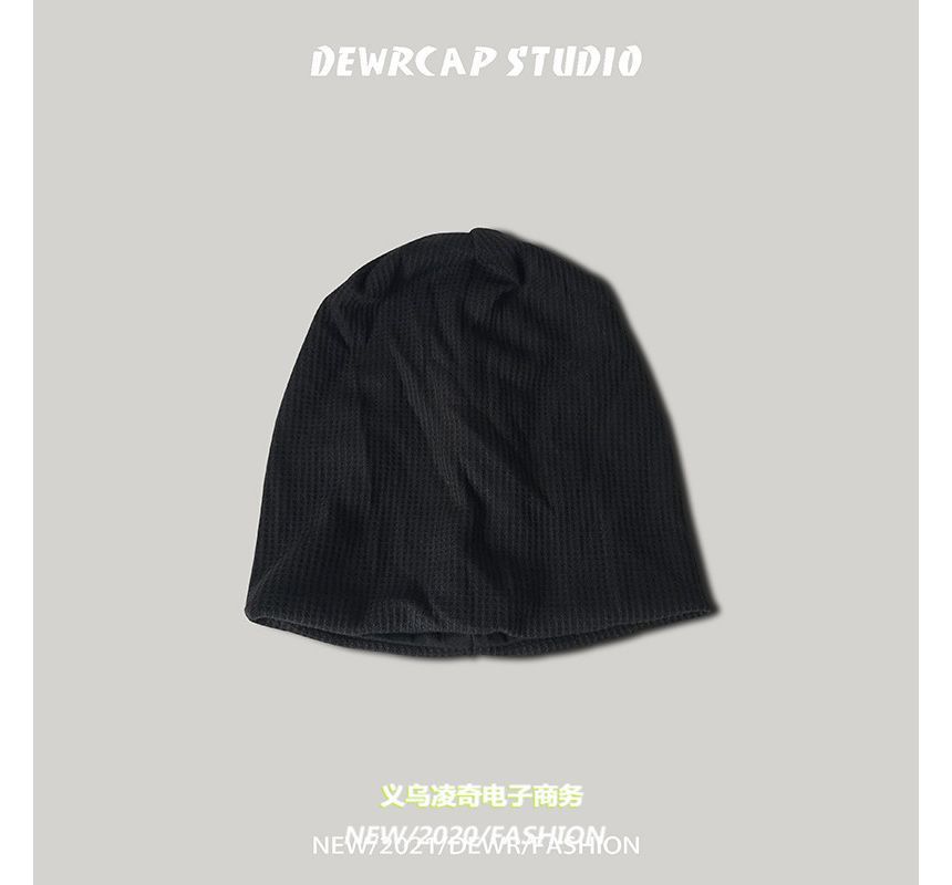Plain Knit Beanie Slouchy
