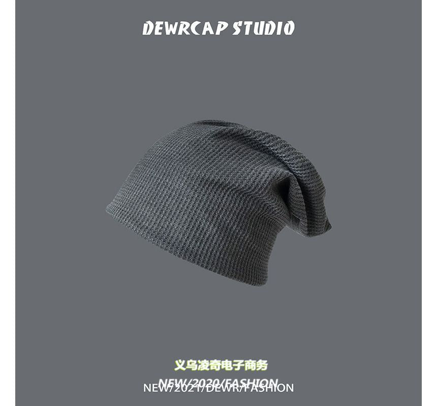 Plain Knit Beanie Slouchy