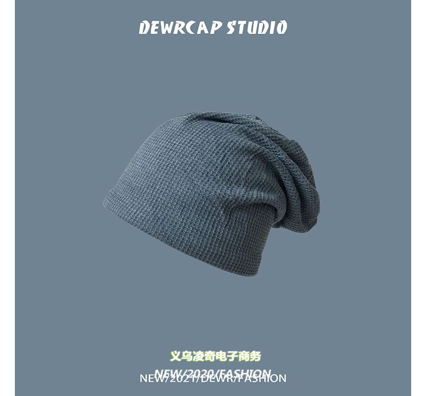Plain Knit Beanie Slouchy