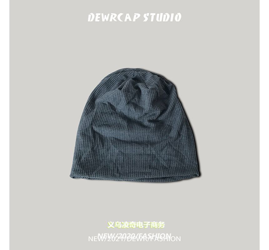 Plain Knit Beanie Slouchy