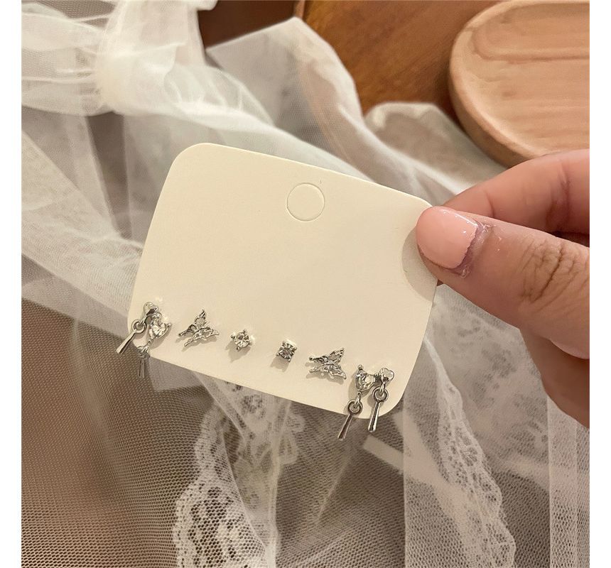 Stud Rhinestone 6: Set Ear of