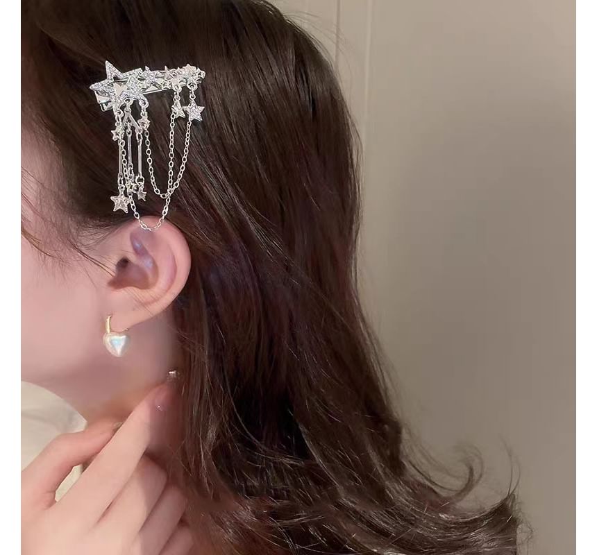 Sample Star Chain Alloy Hair Clip / Hair Pin