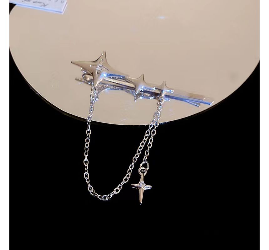 Sample Star Chain Alloy Hair Clip / Hair Pin