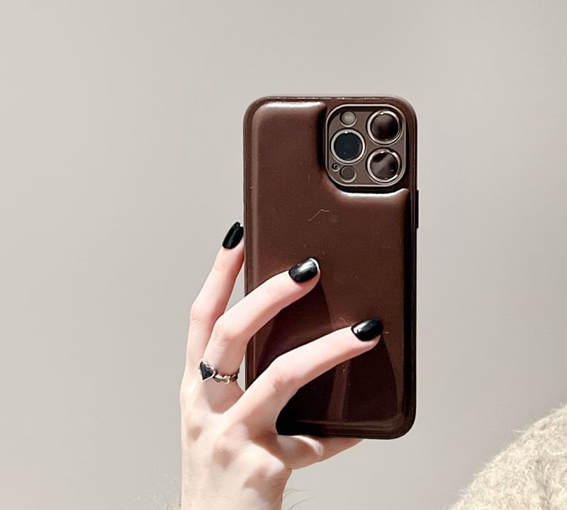 Plain Phone Leather Faux Case