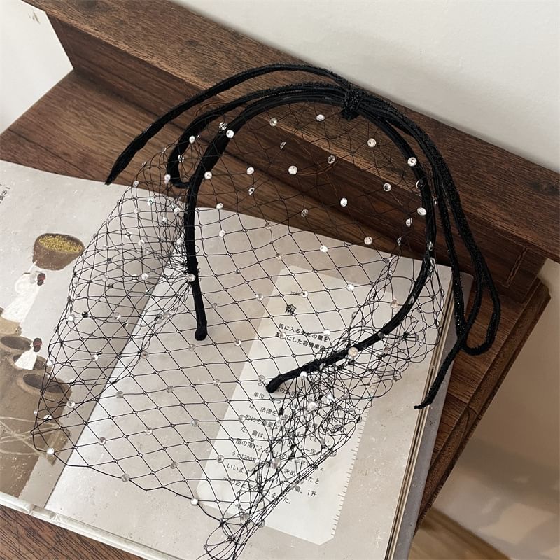 Headband Mesh Rhinestone