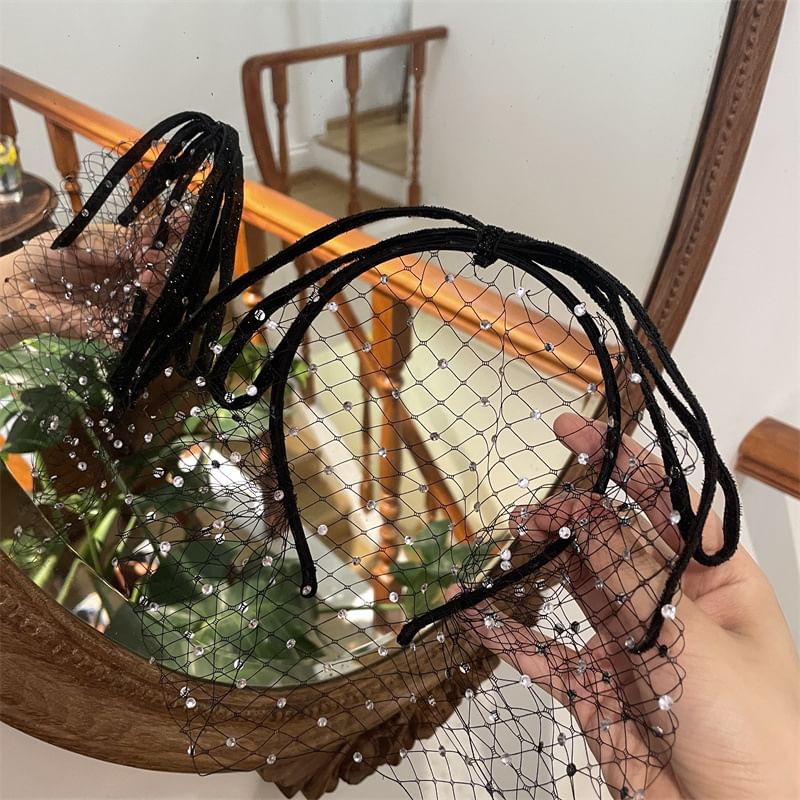 Headband Mesh Rhinestone