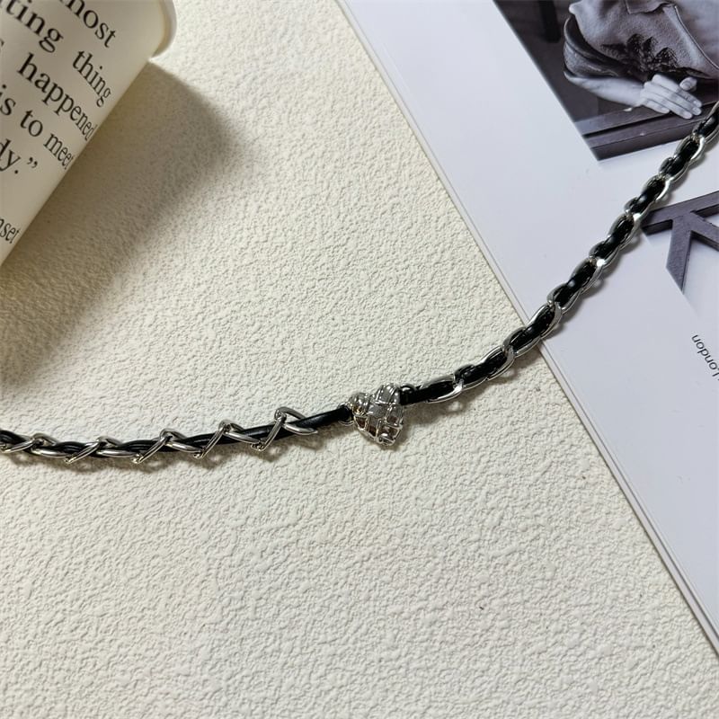 Alloy Leather Faux Choker