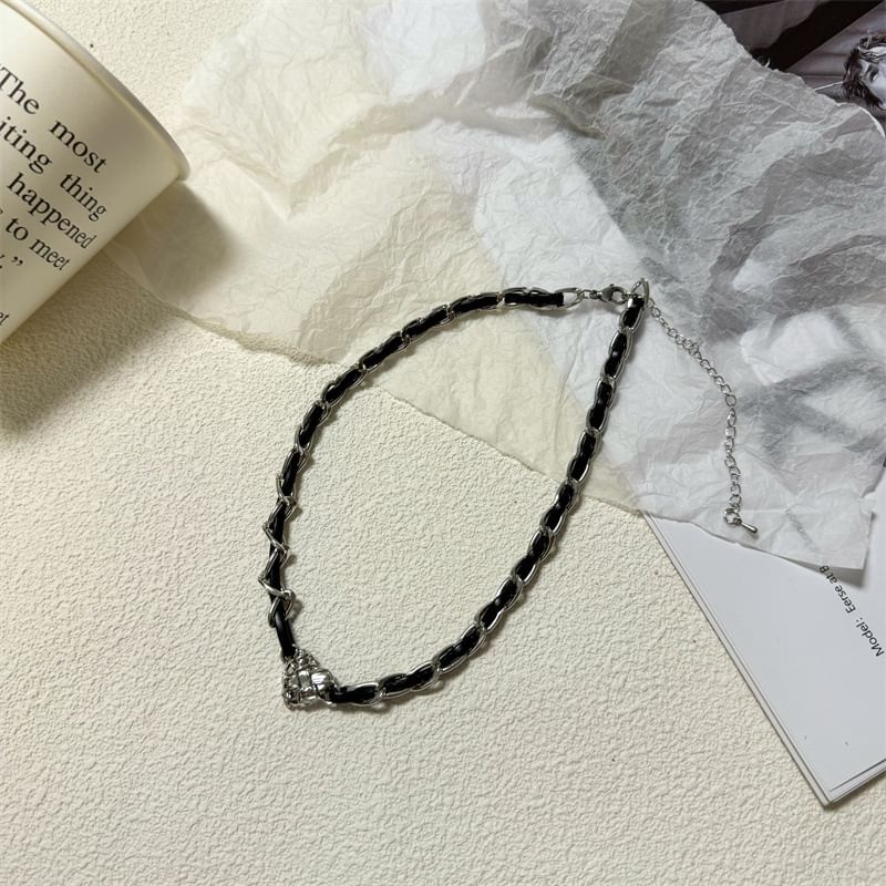 Alloy Leather Faux Choker