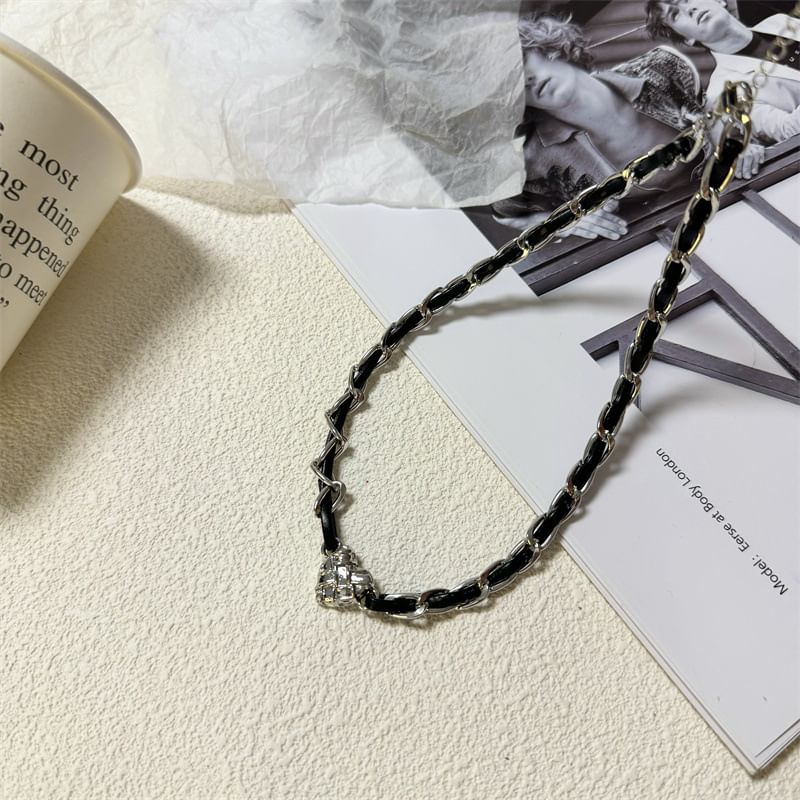 Alloy Leather Faux Choker