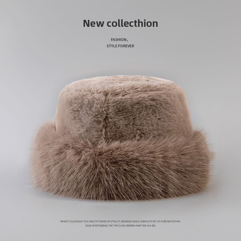 Sample Plain Faux Fur Hat