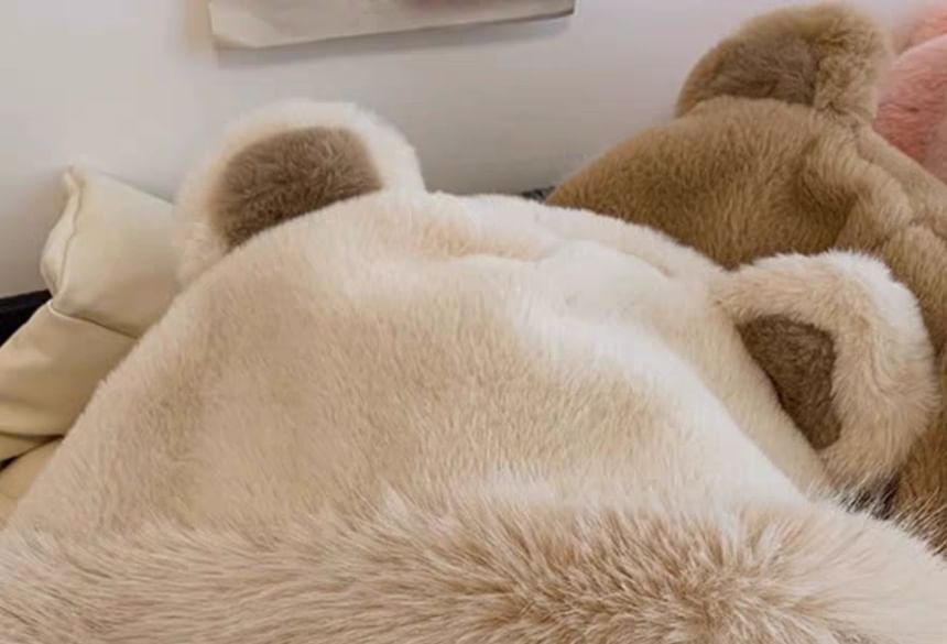 Fluffy Bonnet Bear Hat Ear
