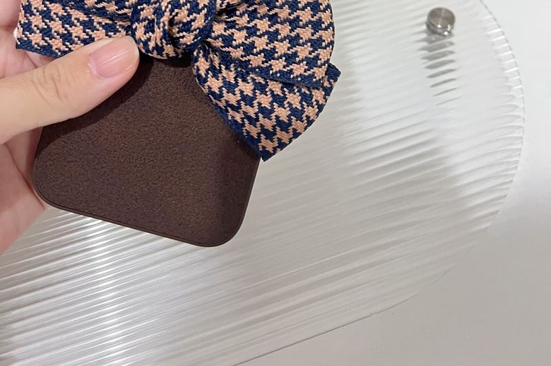 Bow Houndstooth Phone Case