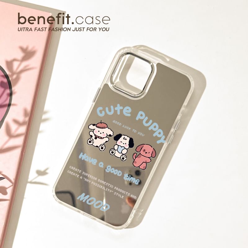Phone Mirrored Case Dog