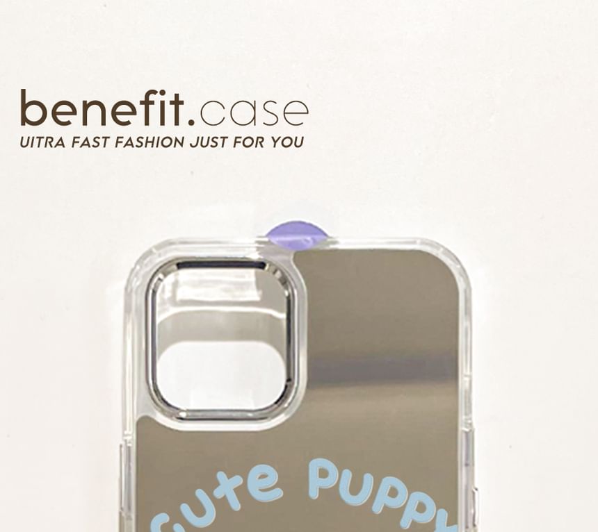Phone Mirrored Case Dog