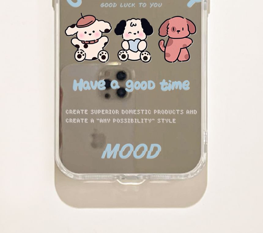 Phone Mirrored Case Dog