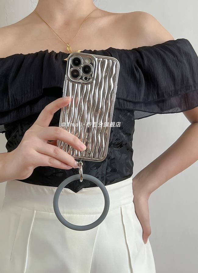 Textured Hoop Case Charm Phone