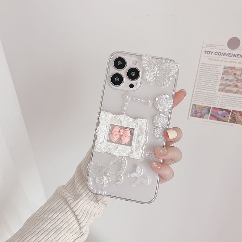 Phone Bow Floral Case