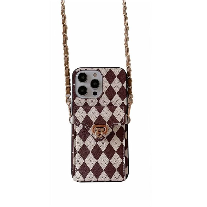 Phone Lanyard Argyle Case
