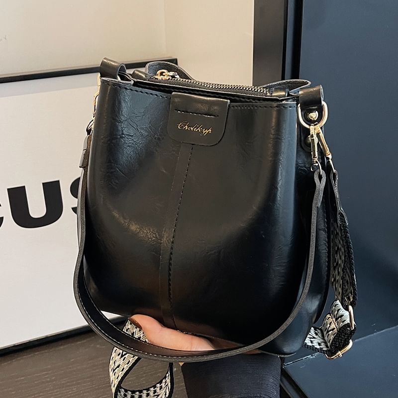 Bag Bucket Leather Faux