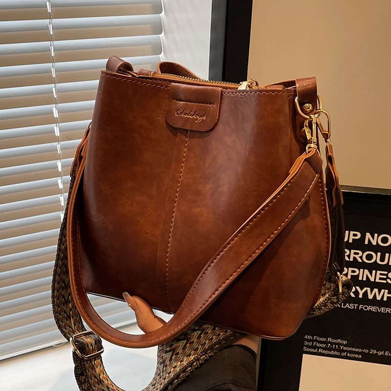 Bag Bucket Leather Faux