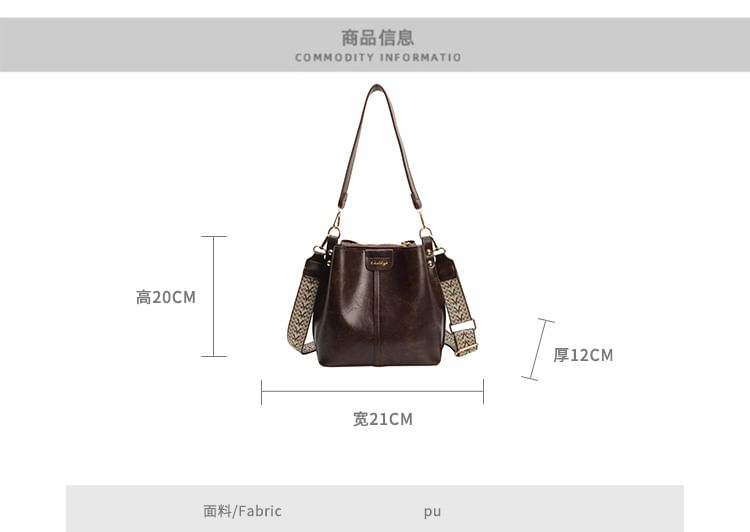 Bag Bucket Leather Faux