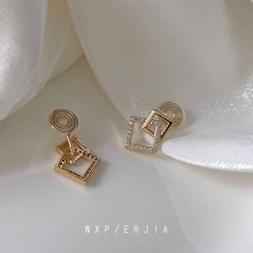 Cuff Square Ear Rhinestone Alloy
