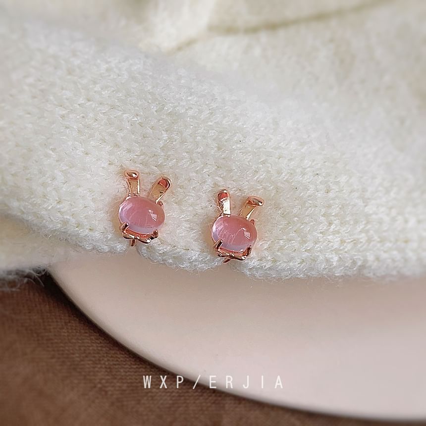 Alloy Cuff Faux Gemstone Ear Rabbit