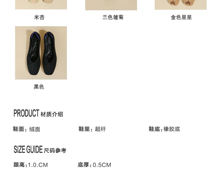 Flats Pointed Woven