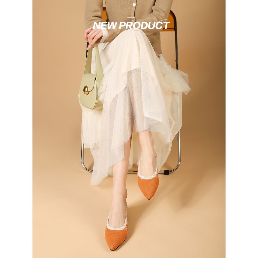 Pointed Woven Flats