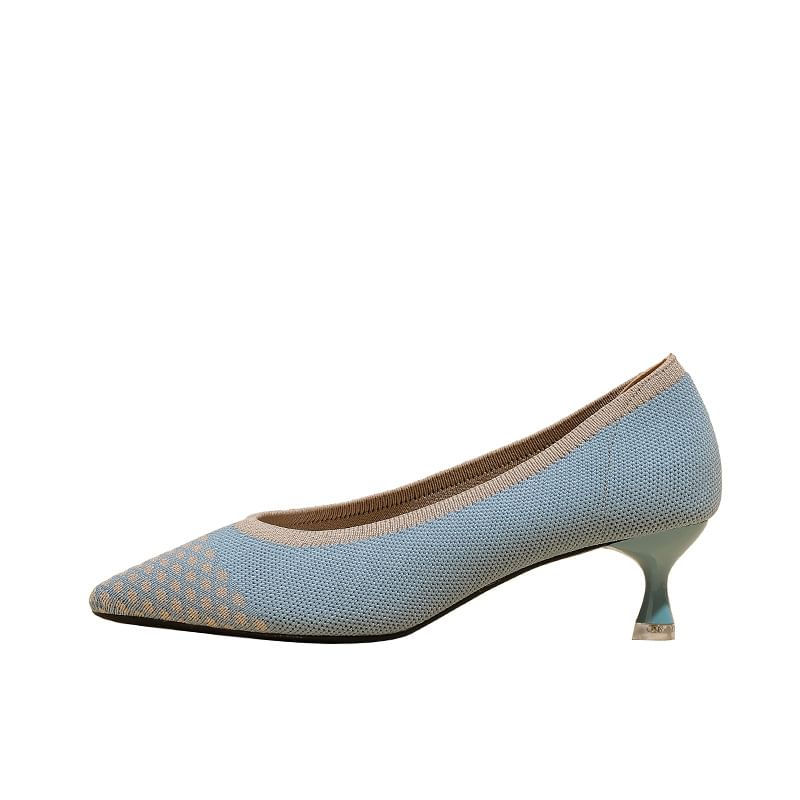 Kitten-Heel Pumps Pointed