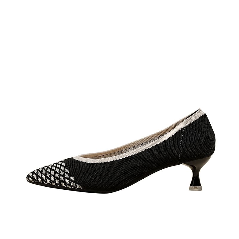 Kitten-Heel Pumps Pointed