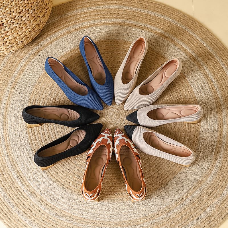 Pointed Pumps Low-Heel