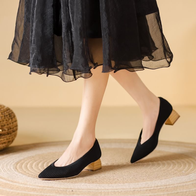 Pointed Pumps Low-Heel