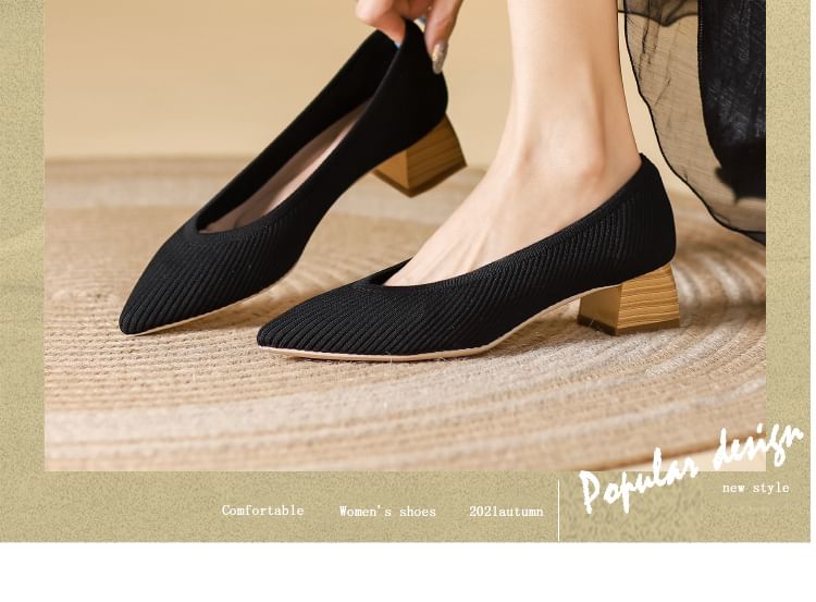 Pointed Pumps Low-Heel