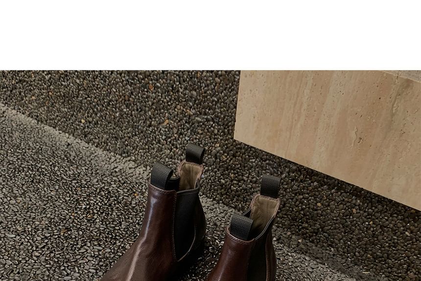 Short Chelsea Boots Faux Leather