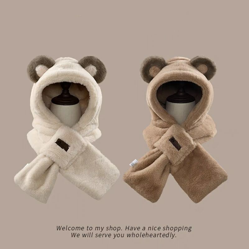 Ear Trapper Scarfed Hat Bear