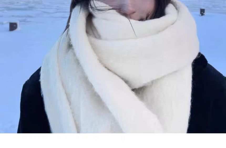 Fringed Plain Scarf