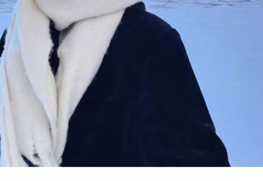 Fringed Plain Scarf