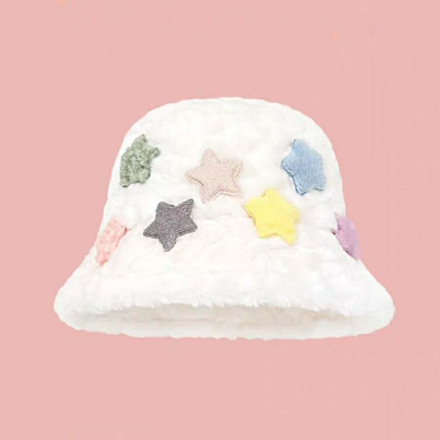 Star Fleece Hat Applique Bucket