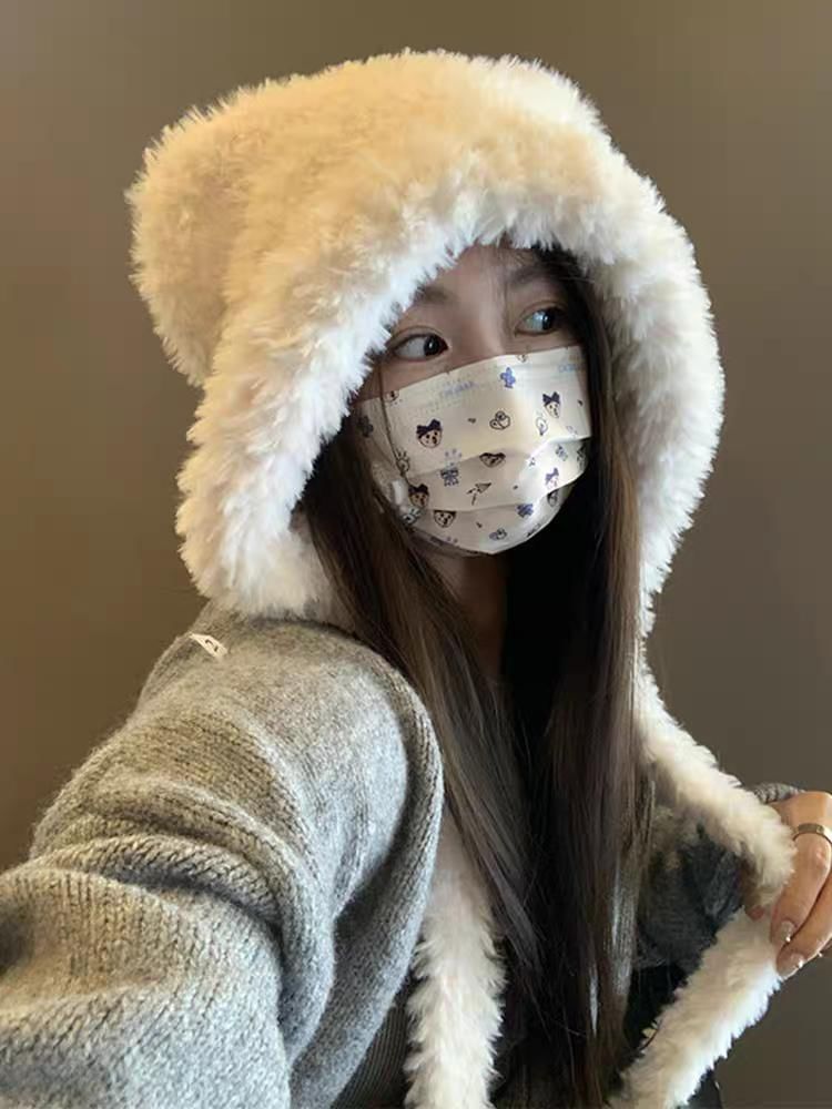 Ear Trapper Bear Fleece Hat