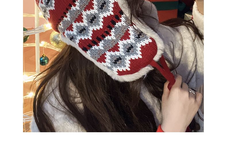 Trapper Patterned Hat