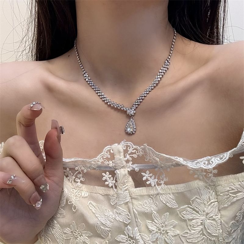 Necklace Drop Rhinestone
