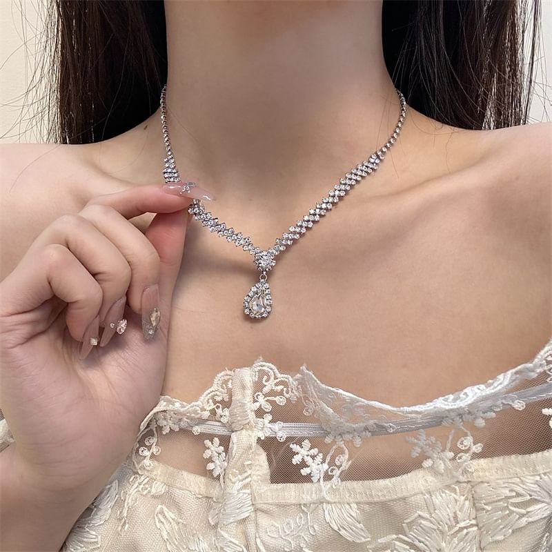 Necklace Drop Rhinestone