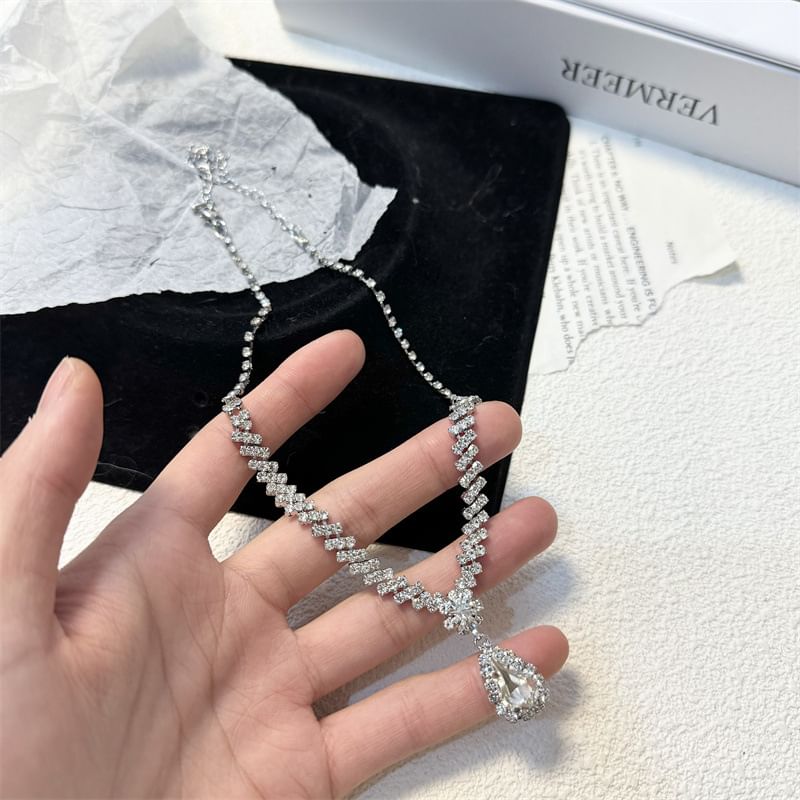Necklace Drop Rhinestone