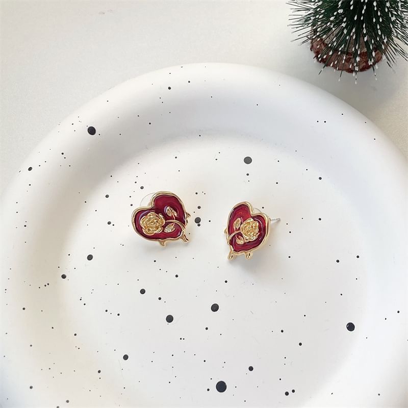 Heart Drop Earring